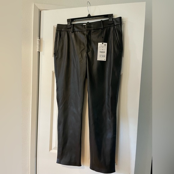 Zara Pants & Jumpsuits Zara Leather Pants Poshmark